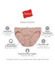 Hanes Cotton Bikini Panties 10-pack Womens Ultra Soft Waistband Underwear Cotton