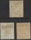 Trinidad 1883-4 Queen Victoria - 3 Values      1  2  d   Mint Mm   disturbed Gum 
