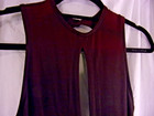 Vintage Y2k Deviations Dress In Peace  Wine To Black  Variegate Cutout Gown Sz S