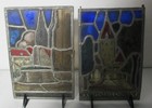 Rare Pair Of Mid-19th C  German Stained Glass Windows Of Regensburg  Circa 1870