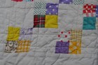 Vintage Handmade Patchwork Baby Doll Quilt   Decorative Quilt 20    X 26   