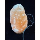 Himalayan Pink Salt Lamp Natural Crystal Usb Powered Wood Base Amber Glow Light