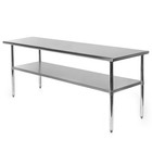 Stainless Steel 72  X 24  Nsf Commercial Kitchen Work Food Prep Table