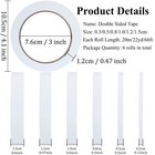 6 Rolls Double Sided Tape Set     Multi-size Craft Adhesive For Scrapbooking   Diy