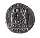 Caesar Augustus 27bc -14ad ar Silver Denarius Octavian  12