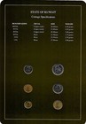 Coin Sets Of All Nations Kuwait W card 1976-1988 Unc 50 20 10 Fils 1983