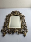 Antique Bradley Hubbard Victorian Brass Bacchus Beveled Wall Mirror Frame