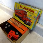 Vintage Marx  Line Mar Toys  Japan Tin Friction Allied Semi Truck In Box