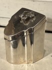 Antique Sterling Silver Novelty Dollhouse Size Miniature English Knife Caddy Box