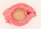 Vintage Atlantic Mold Conch Shell Planter Self Watering Pink W insert 7  Long