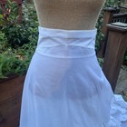 Vintage Wedding Petticoat Crinoline Half Slip Tulle Ruffle Fit   Flare  W 27 5 