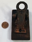 Antique Desk Paper Clip Cast Iron With Wood Base Star Stripes Vintage Mercantile