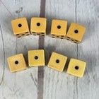 Vintage 4 Pair 8 Dice Total 5 8  Butterscotch Bakelite Game Dice Tested