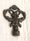 Vintage Cast Iron Finial Gate Fence Fleur De Lis Topper Rustic Decor Farmhouse