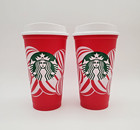 2 Starbucks Red Cup Day 2024 Holiday Reusable Grande Cold Tumbler Christmas New