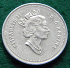 1998 Canada Five Cents From Collection Canadian 5 Cent Coin