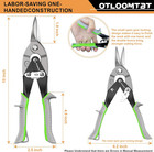 10 Inch Straight Cut Tin Snips  Heavy-duty Midwest Aviation Snips