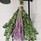 115 Pcs Dried Eucalyptus Stems   Lavender Flowers Bundles For Showerhome Decor