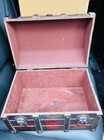 Vintage Wooden Treasure Chest Jewelry Box Lion Head Hardware  Storage - Antique