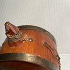 Antique Wooden Flask 19th Century Powder Barrel Plug Stopper Primitive Canteen