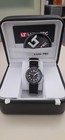 L  m-tec Solar Marine Quartz Diver 300m Black Dial Nylon Strap Date Box