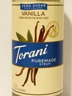 Torani Puremade Zero Sugar Vanilla Syrup 750 Ml Glass Bottle 880602358