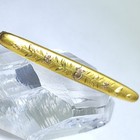 Antique Bar Pin Brooch Floral Victorian Art Nouveau Vintage Luxury Gold Plated