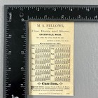 Victorian Trade Card 1881 Calendar Edwin Burt Fine Shoes Chicks Egg Greenfield