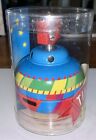 Retro Look Schylling Whistling Tin Toy Top With Self-winding In Plastic Case New