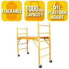 Multi-use Drywall Baker Scaffolding 6 Ft X 6 Ft X 2 4 Ft With 1000 Lb Capacity