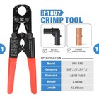Icrimp Pex Crimping Tool Kit For 3 8 In 1 2 In 3 4 In  1inpex Copper Crimp Rings