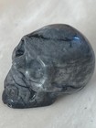 1 5  Natural Black Picasso Carved Crystal Skull Realistic Crystal Healing  26