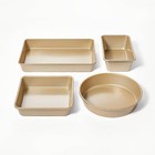 8pc Nonstick Bakeware Set Gold - Figmint