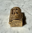 Antique Art Nouveau Gilt Bronze 3   2  Jewelry Trinket Box - Renaissance Style