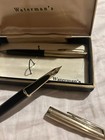 Walterman   s Fountain Pen And Mechanical Pencil Set In 14k Gold Vintage