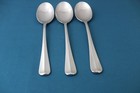 3 Place Oval Soup Spoons Gorham Colonial Tipt 18 8 Stainless Japan Light Use 7 
