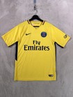 Nike Paris Saint Germain Jersey Kit Mens Small Yellow Fly Emirates Soccer Psg