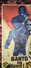 Original - 1963 Santo En El Museo De Cera - Lucha Libre Movie Poster - 27  X 37 
