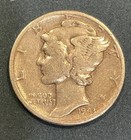 1943 10c Mercury Dime - 90  Silver