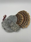 Vintage Warren Kimble Ceramic Thanksgiving Spoon Rest Candy Dish Turkey 2001