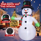 7 Ft Christmas Inflatables Outdoor Decorations  Waving Snowman Blow Up Yard D   