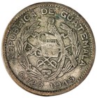 Guatemala - 10 Centavos - 1945 - Km 239 1 - Silver  720