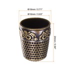2pcs Sewing Thimble Copper Sewing Thimble Finger Protector  Bronze