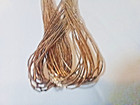 Vintage Native American Navajo Sterling Liquid Silver  gold 30 Strands 30  