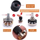  3pcs Black Metal Dome Knobs Electric Guitar Volume Tone Control Knobs Metal    