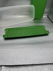 Vintage Tupperware Container 782-16 Bread Celery Keeper Container Green