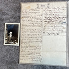 1864 Civil War Delaware Soldier Archive John B Stradley Photo Pension Lot Record