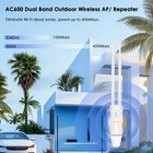 Ac600 Outdoor Wifi Extender Wireless Router Dual Band Repeater Ip65 For Camera