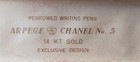 1950s Arpege Chanel No 5 Set Of Perfumed Ballpoint Pens In Box Non-working