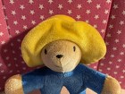 Vtg  Eden Plush Paddington Bear Grasping Rattle  Soft Velour-like  6 In Washable
